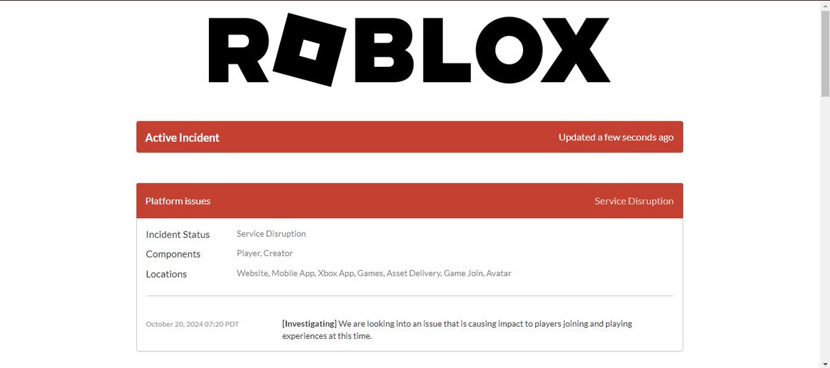 DaRealRedLight's tweet image. Dayum.

#Roblox #RobloxDown #RobloxIsDown