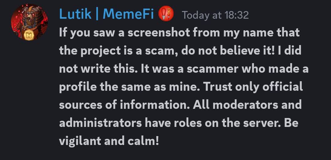 IStAAckz's tweet photo. FR, I Don't know If This Is An Actual FUD?!
...Buh The Caution Here Will Be To Lower Your Xpectations on MEMEFI and Preserve Your Tickling TON 💯
30th Uptober Will Determine!
Happy Sunday AMIGOS
#ISTACKZ 🤎 https://t.co/TyYh2mzOh9