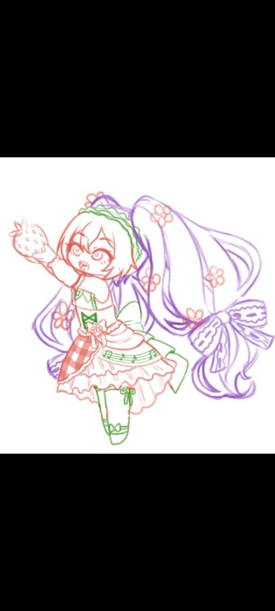 Nagore_Brando's tweet photo. Dibujo de Miku Hatsune strawberry https://t.co/zmO95Zz8Vx
