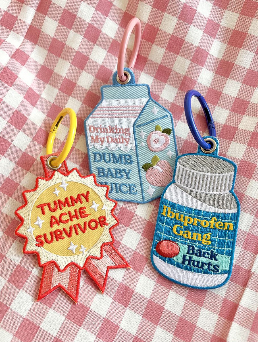 maobabie's tweet photo. Other embroidered keychains I’ve made! https://t.co/GOafM1ihuo