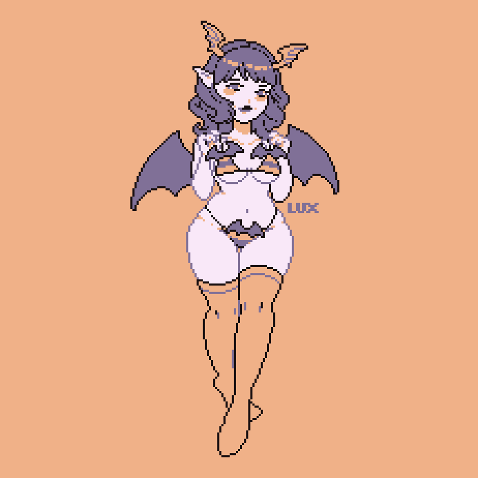 「batkini game boy succubus ft  」|Luxのイラスト