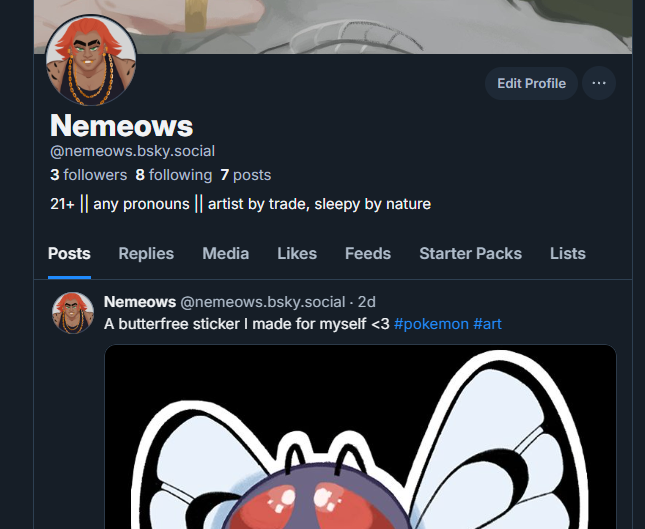 nemeows_'s tweet image. womp womp. here's my #Bluesky !