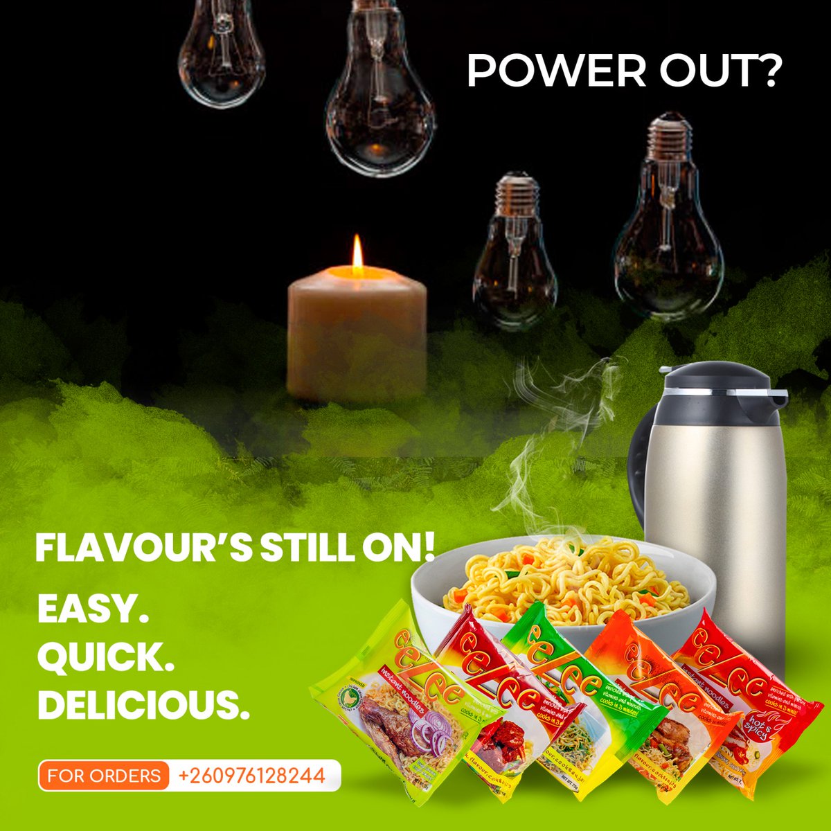 javafoods's tweet photo. Load-shedding? No problem! Our eeZee noodles are the perfect solution for those powercut moments. Convenient, quick, and delicious every time. Let us know how you are preparing your noodles during load-shedding.
#NoPowerNoProblem #eeZeeNoodles #LoadsheddingEssentials #Convenience https://t.co/be89683YHj