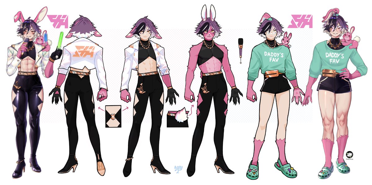 ShiaBun's tweet photo. New PopStar Bun reference~! 🎤🐰

✍️ Outfit Design: @milkyboxboy 
🎨 Model Art: @CielCinna / @BunChata 

#ShiaBun https://t.co/GUu0AFlA5B