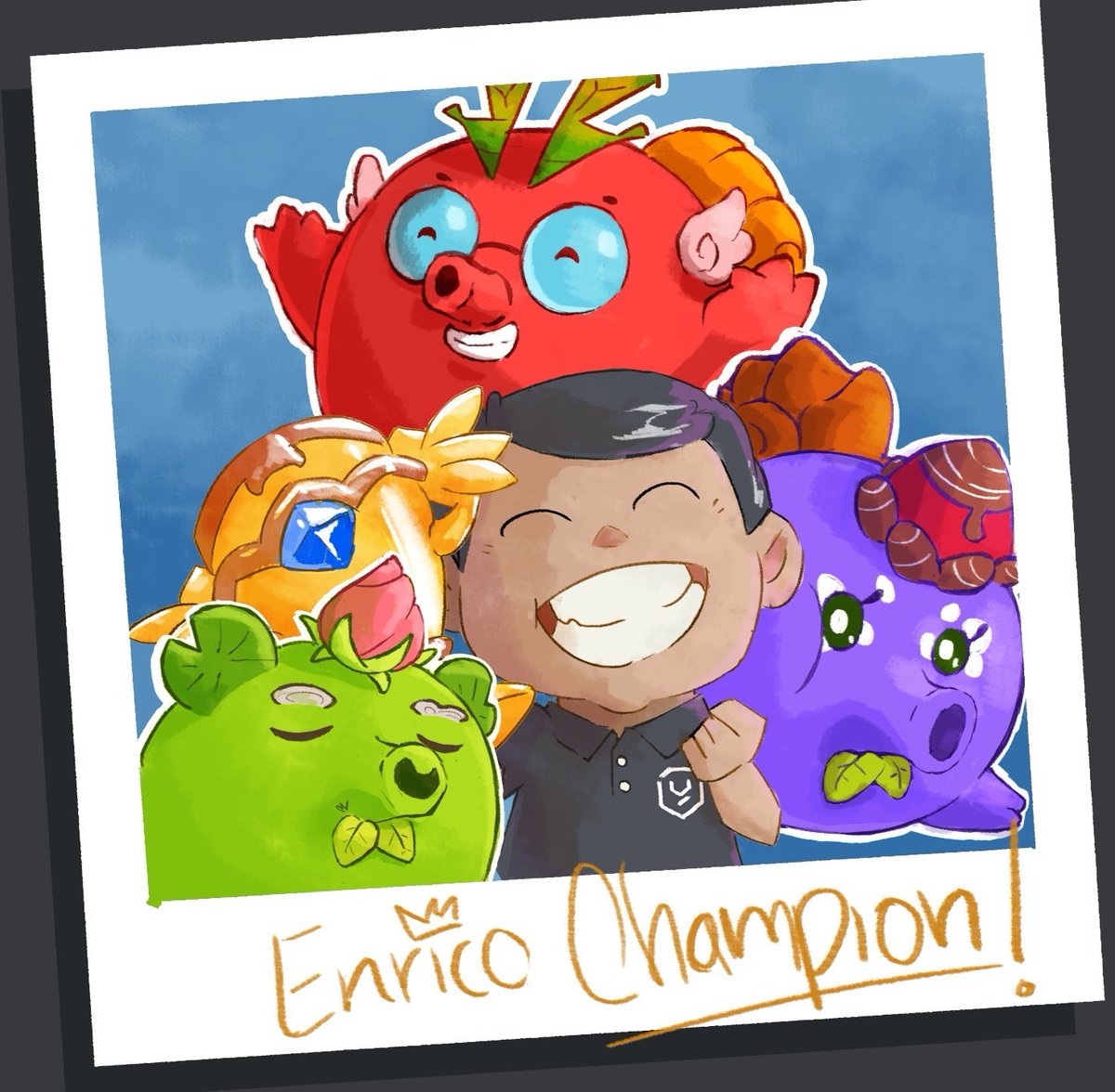 Axie Infinity (@axieinfinity) on Twitter photo Congrats <a href="/hs_enrico/">Enrico.ron</a> for taking home the Origins Season 10 crown!
<a href="/melqi_kind/">Melqi | KIND</a> has created this piece to commemorate the victory 🤝 Congrats <a href="/hs_enrico/">Enrico.ron</a> for taking home the Origins Season 10 crown!
<a href="/melqi_kind/">Melqi | KIND</a> has created this piece to commemorate the victory 🤝