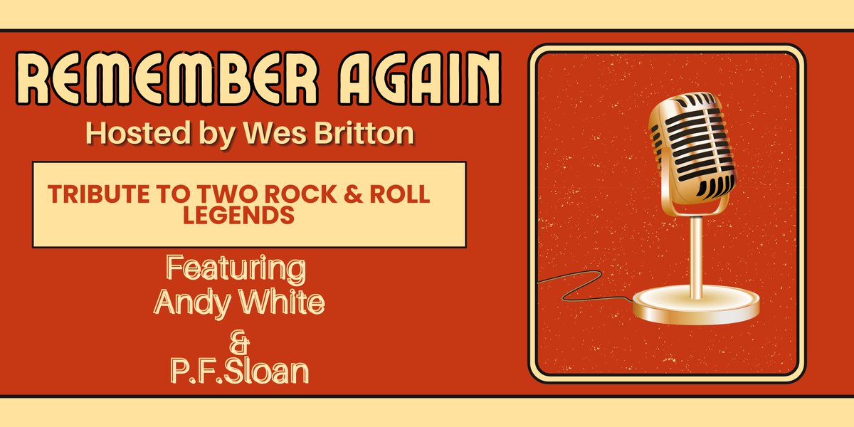 In fall 1962, the Beatles went into the recording studio for the very first time and producer George Martin hired drummer Andy White. Wesley Britton pays tribute to two legends. P.F.Sloan and Andy White. 
artistfirst.com/rememberagain.…

#radioshow #musiclegends #classicinterviews #RT