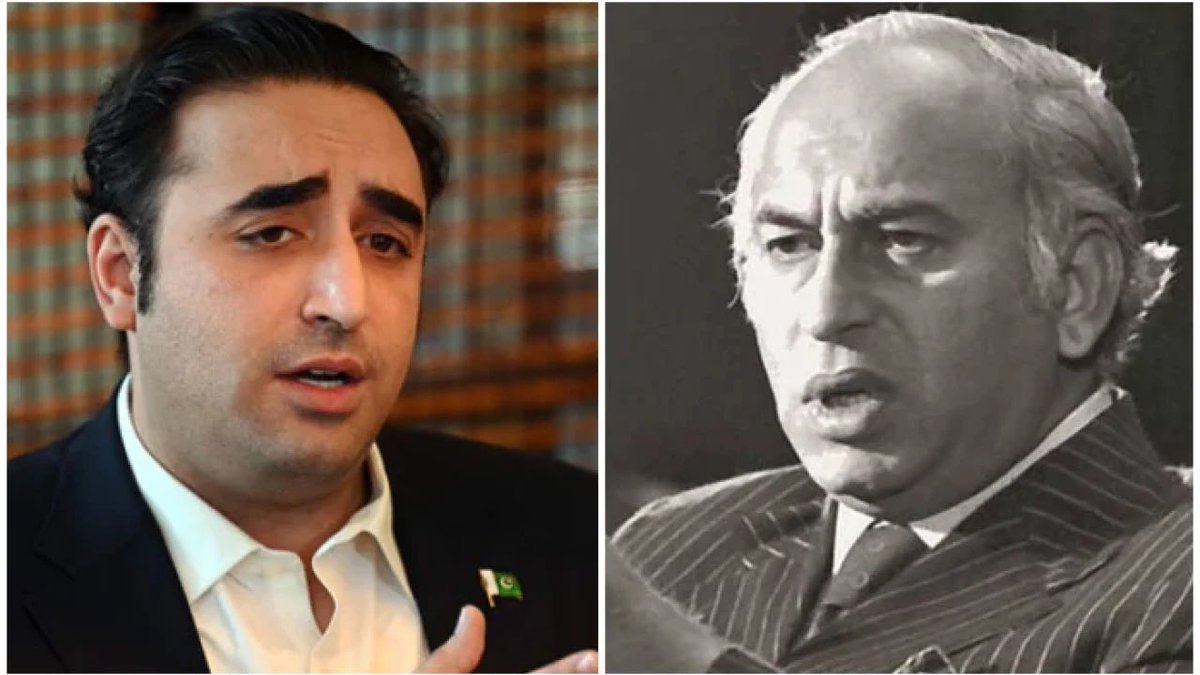 AqrabaFatima's tweet photo. History is repeating itself!

Just like SZABhutto's day and night hard work, he united all political parties to give a constitution to the country, today @BBhuttoZardari got 26th constitutional amendment unanimously approved by his tireless efforts. This shows BBZ’s dedication towards the constitutional reforms of the country. #ShukriaBilawal #آئین_امانت_بھٹو_کا