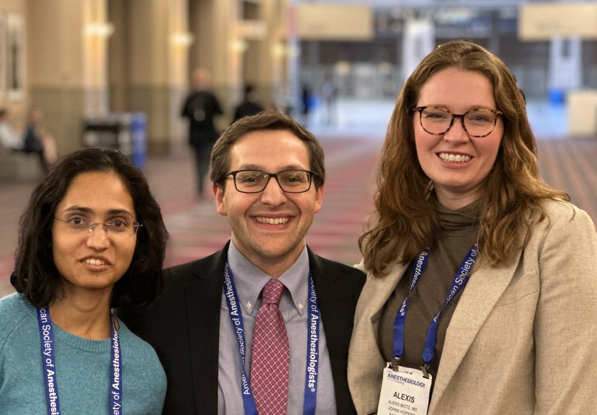 Emmett Whitaker, MD, FAAP🥼👨🔬🧠 (@ewhitakermd) on Twitter photo Thrilled to see so many of our <a href="/ACCMResidency/">Hopkins Anesthesiology Residency Program</a> residents representing at #ANES24. The future is bright!
<a href="/FutureAnesRes/">FutureAnesRes</a> <a href="/jwolpaw/">Jed Wolpaw (he/him/his)</a> Thrilled to see so many of our <a href="/ACCMResidency/">Hopkins Anesthesiology Residency Program</a> residents representing at #ANES24. The future is bright!
<a href="/FutureAnesRes/">FutureAnesRes</a> <a href="/jwolpaw/">Jed Wolpaw (he/him/his)</a>