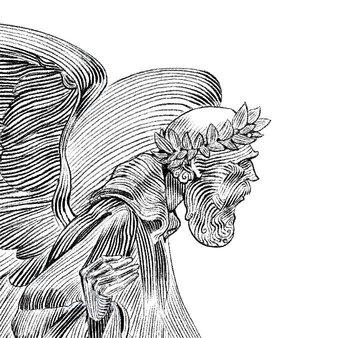 Master study I did created after a section of a Franklin Booth's piece (The Angel). Done in photoshop.