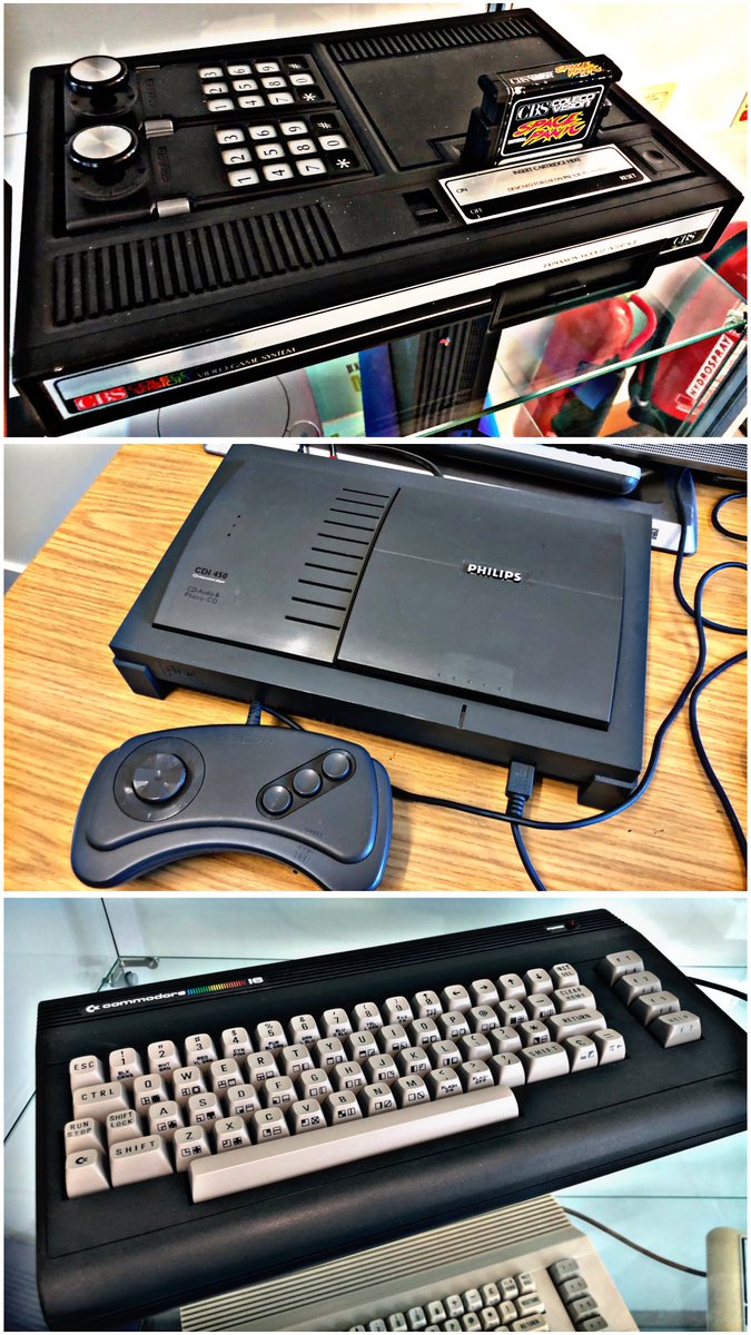 SWRetroComp's tweet image. Today’s #RetroTrio offers you the #Commodore #C16, #ColecoVision and #Philips #CDI450. Which will you keep, gift to a friend and delete forever? #RetroComputing #ComputerHistory #RetroGaming #VideoGames