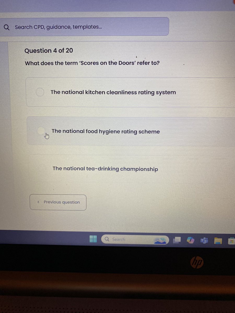 mysonisno1's tweet image. Just completed my Food Hygiene Certificate for school. This question has to be the funniest I’ve ever seen! 😂 #foodhygiene #breakfastclub #teachingassistant #nationalteadrinkingchampionships 😂😂