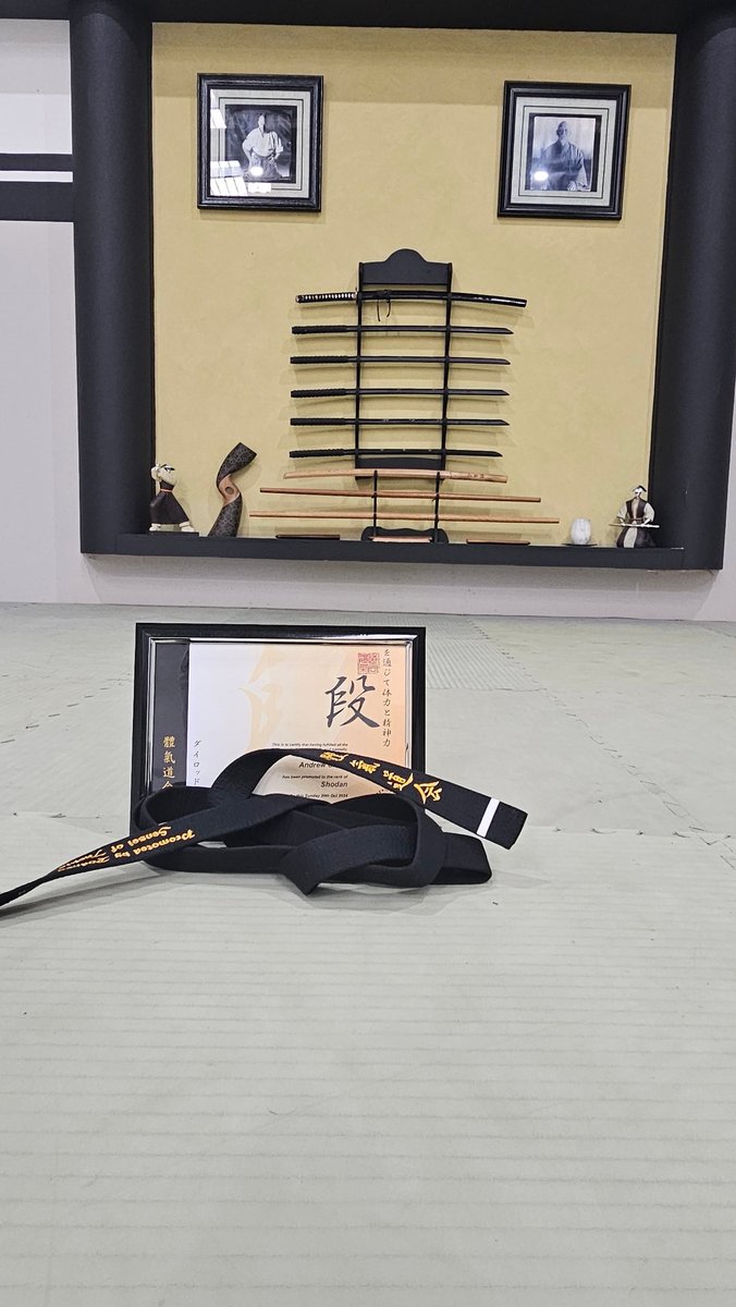 SMEEAndrew's tweet photo. The playgrounds of grit are varied. Yesterday was about honouring  9 years of passion &amp; perseverance for a long term goal. It was also about digging deep, very f$%@king deep to complete the grading. A successful grading to 'shodan. The journey continues #TKMA #martialarts #theway https://t.co/ZMME46qzfY