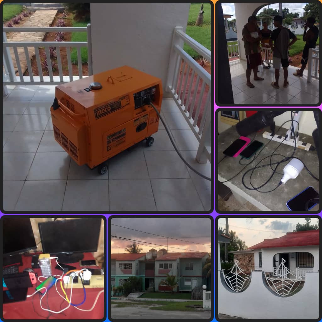 ECASAVaradero's tweet image. 🇨🇺✈En el poblado de Carbonera circunscripción.8 ,el #aeropuertovra en su círculo social pone a disposición de los vecinos el grupo de electrógeno para recarga celulares y otros servicios a partir de la situación energética que atraviesa el país. #PoderDelPueblo #UnidosPorCuba