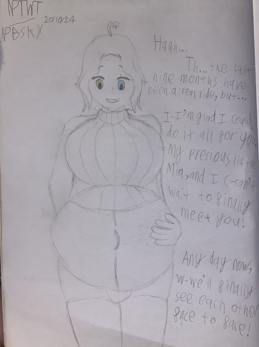(ART DUMP)

Here it is. The final Shitter post. Pregnant DemiMaya.

If you wanna follow the story of how this comes to be, add me on Discord (nerdyperstwt) or follow my Bluesky.
