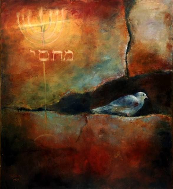 My refuge and fortress by Christa Rosier (1960-2011)
#DivinityArrived #soulfulart #artandfaith #apaintingeveryday
#LoveCameDown #betweenstories #KyrieEleison #psalms #Psalm91 More info on psalmpaintings.com