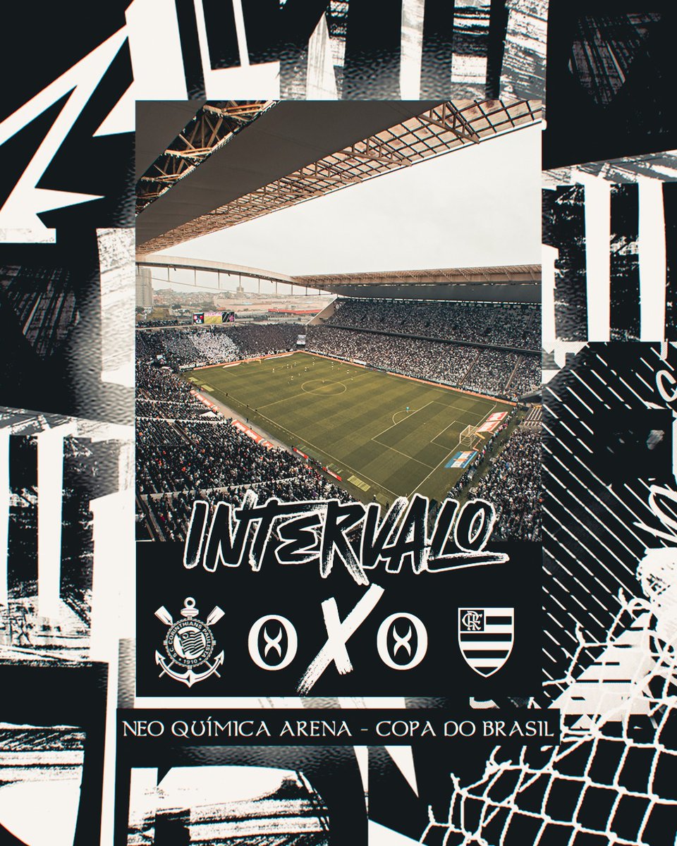 Corinthians's tweet image. 1T | 52 min: fim do primeiro tempo.

Intervalo na Neo Química Arena. 

#SCCPxFLA (0-0)  
#ContraTudoEContraTodos 
#TodoPoderosoTimao 
#VaiCorinthians