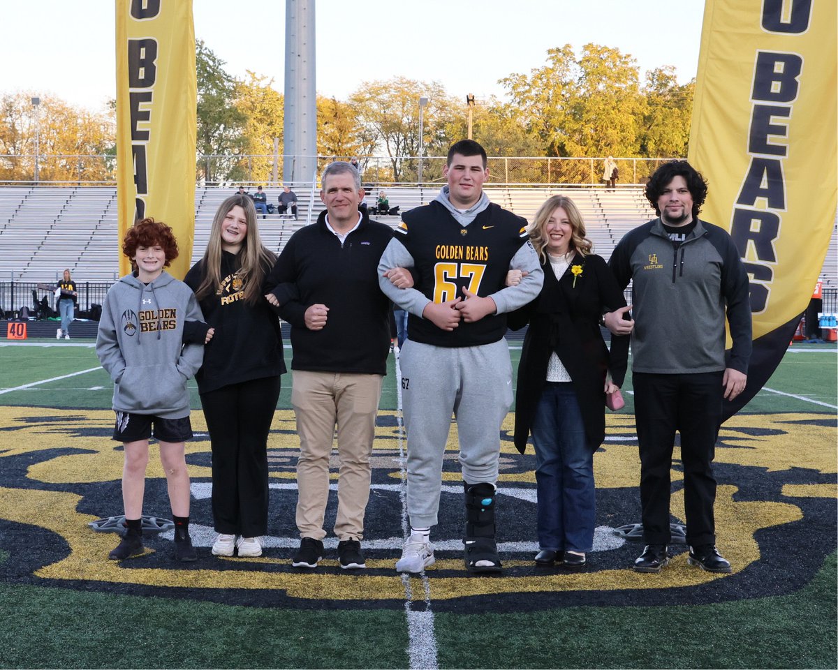 Hogan Bloomfield - 2026 - 6'6", 285 || OL (@bloomfieldhogan) on Twitter photo Senior night and Great win by <a href="/GoldenBears_FB/">UA Football</a> ! So grateful for the support of my family as I recover from foot surgery. Looking forward to cheering on the team through the playoffs! Senior night and Great win by <a href="/GoldenBears_FB/">UA Football</a> ! So grateful for the support of my family as I recover from foot surgery. Looking forward to cheering on the team through the playoffs!