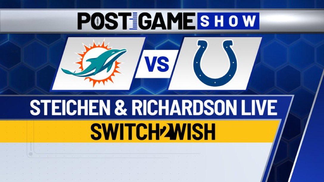 COMING:

#Colts #Dolphins <a href="/WISHNews8/">WISH-TV News</a>