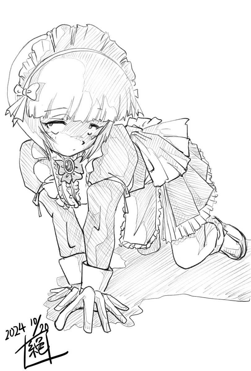 #週末ガルパンお絵描き120分一本勝負
#週末ガルパンお絵描き120分一本勝負20241020
お題「フリー」
という事で
何故か突然始まったメイドデーでメイド服を着させられてしまったカトラスさん…
うんうん
うち的には物凄くアリだぞ…‼︎
影のあるメイド…
イイよね‼︎
そんな訳でご指名してもいい?