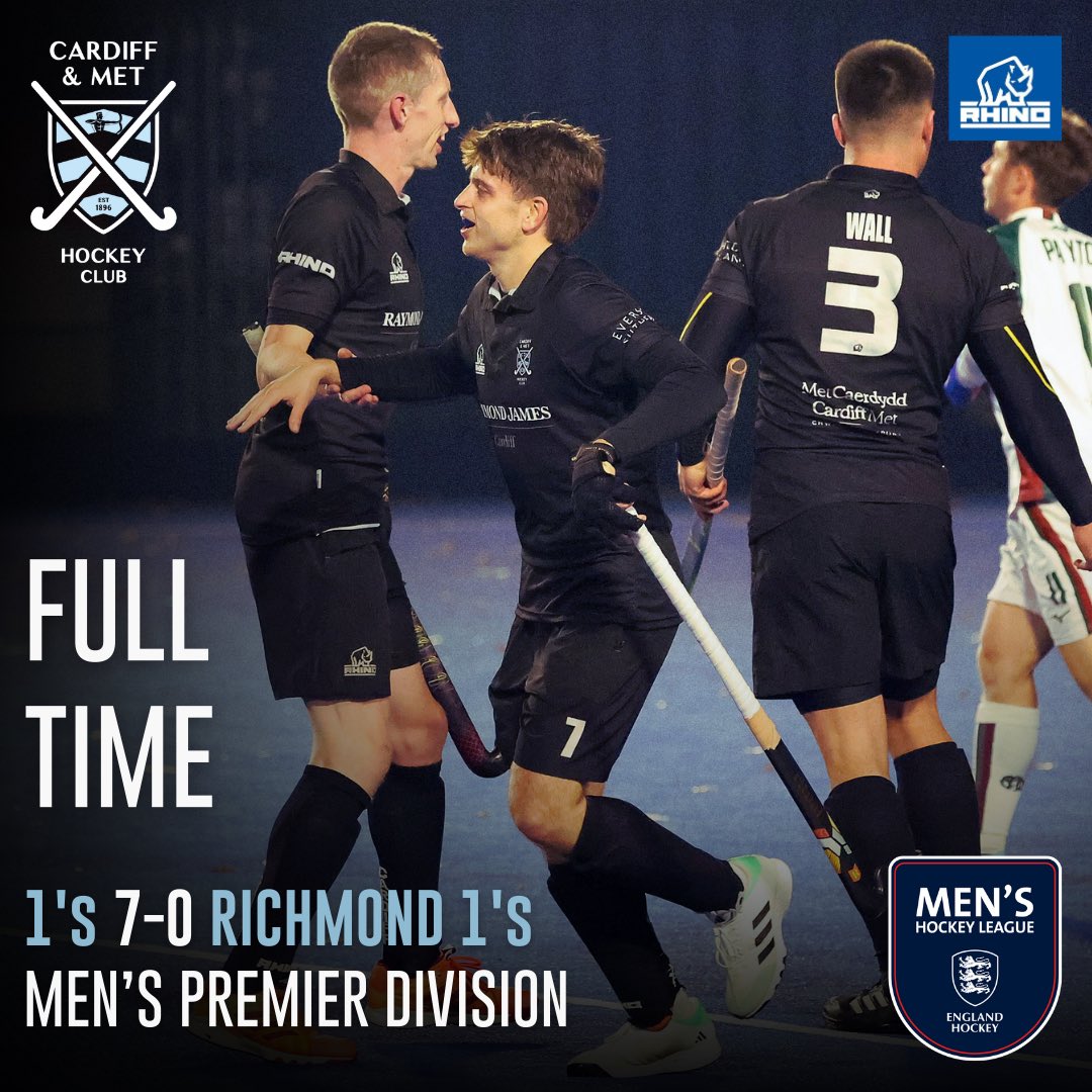 Cardiff_Hockey's tweet photo. Wow. 🔥

That’s a #SixPointWeekend for our 1’s after putting 7 past @RichmondHCSkip, making it 3 wins from 3 for our Performance Programme teams. ⚔️

(1/2) https://t.co/f0jLtJba3V