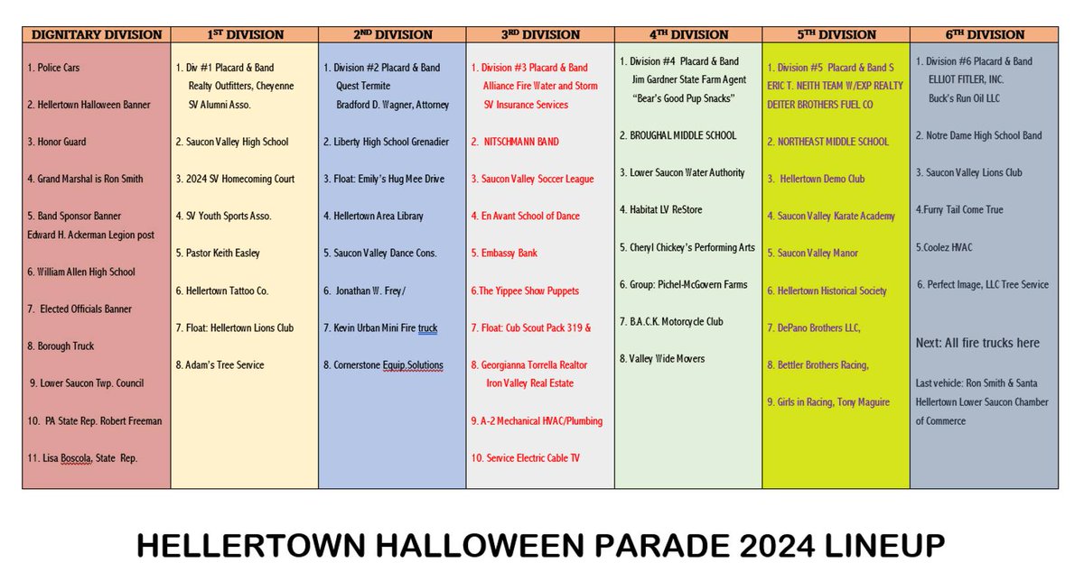 hellertownboro's tweet photo. Hellertown Halloween Parade and  Community after party TODAY, Sunday 10/20/2024 - https://t.co/NxLqiFzdND https://t.co/0V0Y43RW9f