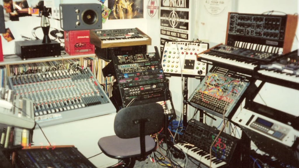 Richie Hawtin’s studio circa 1992.