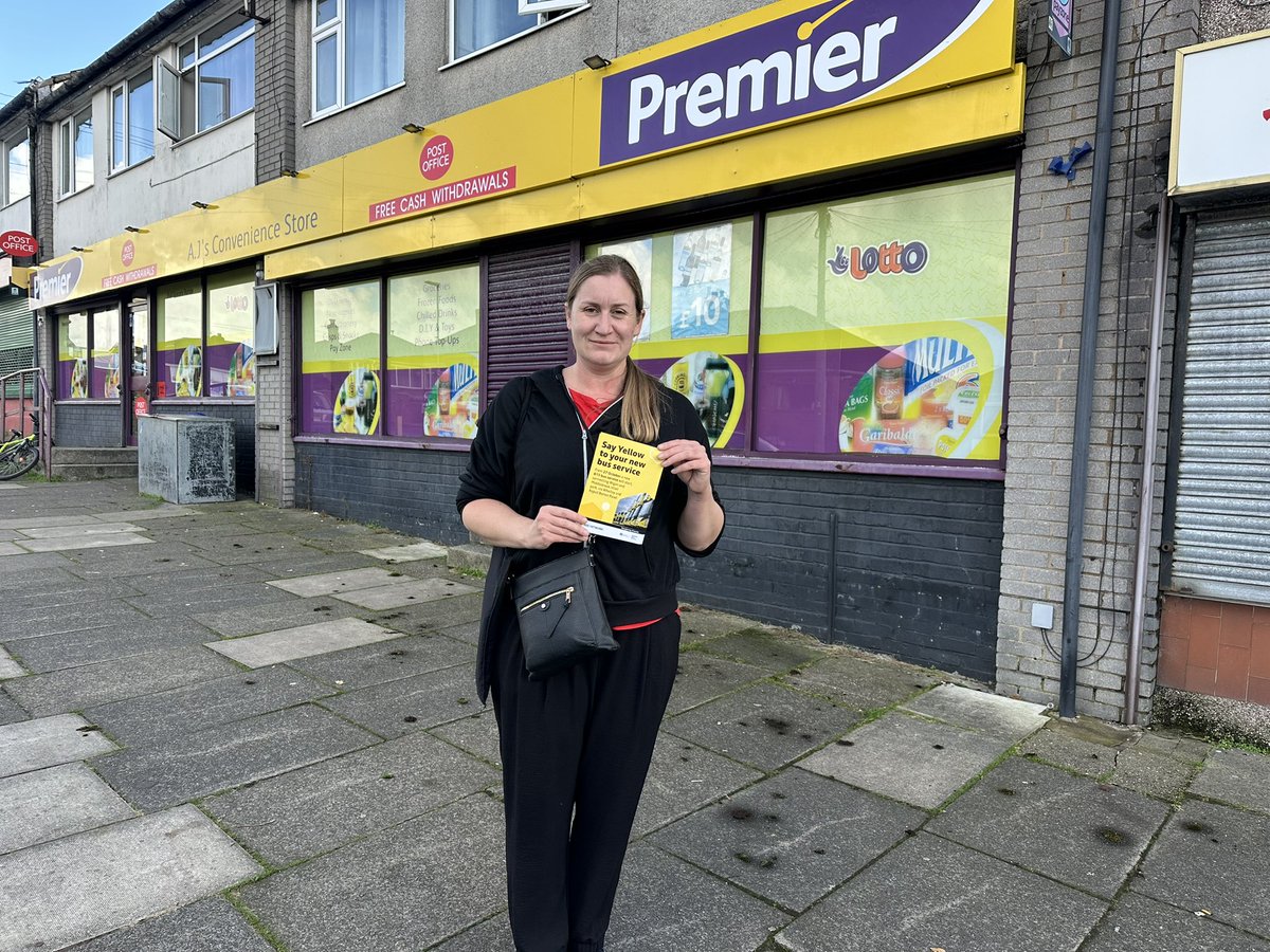 Cllr Laura Flynn (@cllrlauraflynn) on Twitter photo Quite something to see 615 signs go up on Bolton Rd #Aspull - stops that’ve been “School buses only” since service was cut in 2020.
This is what buses under local control looks like 🐝
We’re out with posters/leaflets to promote the new bus 🚌
Thanks <a href="/AndyBurnhamGM/">Andy Burnham</a> <a href="/BeeNetwork/">Bee Network</a> Quite something to see 615 signs go up on Bolton Rd #Aspull - stops that’ve been “School buses only” since service was cut in 2020.
This is what buses under local control looks like 🐝
We’re out with posters/leaflets to promote the new bus 🚌
Thanks <a href="/AndyBurnhamGM/">Andy Burnham</a> <a href="/BeeNetwork/">Bee Network</a>