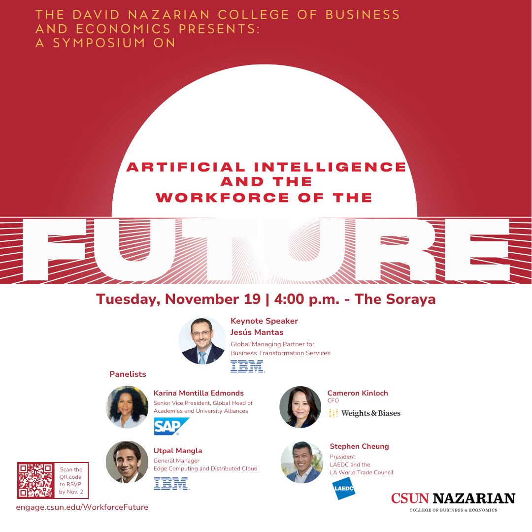 Glad to see continued success of "Workforce of the Future" series that we conceived &amp; launched in 2018 at CSUN David Nazarian College of Business and Economics in California State University, Northridge. 

Proud of enormous success that initiative is delivering !!!