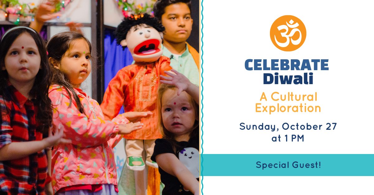 Light up your day with a #Diwali celebration! Join us at the stage on Sunday, October 27 at 1PM for a musical puppet show about the Hindu festival of lights with Kahaaniya for Kids! 🕉️🕯️

Grab your tickets to join us in this special celebration!
bit.ly/CMA_tickets