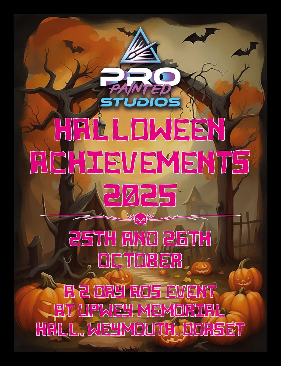 We have booked the venue again for 2025, so tickets are already available for next year’s Halloween Achievements 2025!

propaintedstudios.co.uk/collections/ev…