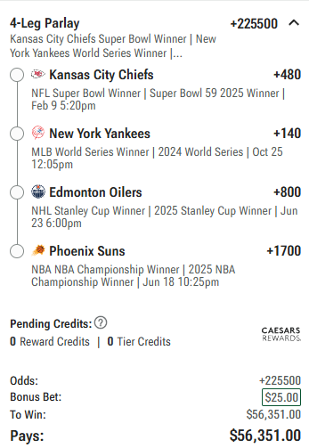 SlipsofGold's tweet photo. 🔥 Our #Futures Picks Are Here 🔥

Used a $25 promo to lock in this HEATER

$25 -> $56K Loading...

LET'S RIDE

Let us know who you're riding with 

#TheReturn #SlipsOfGold #GamblingTwitter https://t.co/LlWBkgMK8C