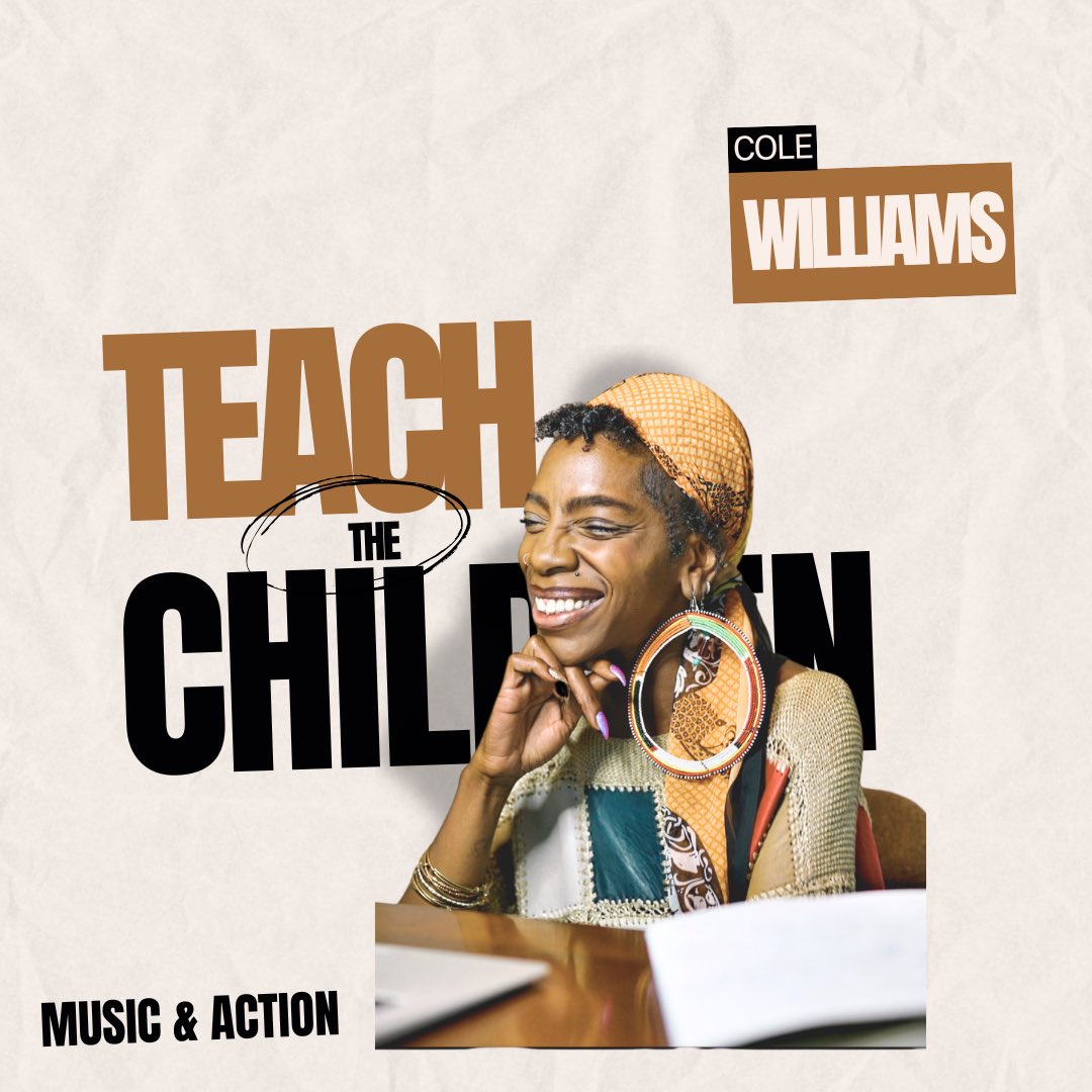 wegottaorganize's tweet photo. Teach The Children | Music &amp; Action with Cole Williams is coming to YouTube this fall! 

Subscribe at https://t.co/50UDI7pPnZ 

#EmpowerthePeople #InspireCommunity #PreservethePeople #wegottaOrganize https://t.co/zC8f4zB1Ch