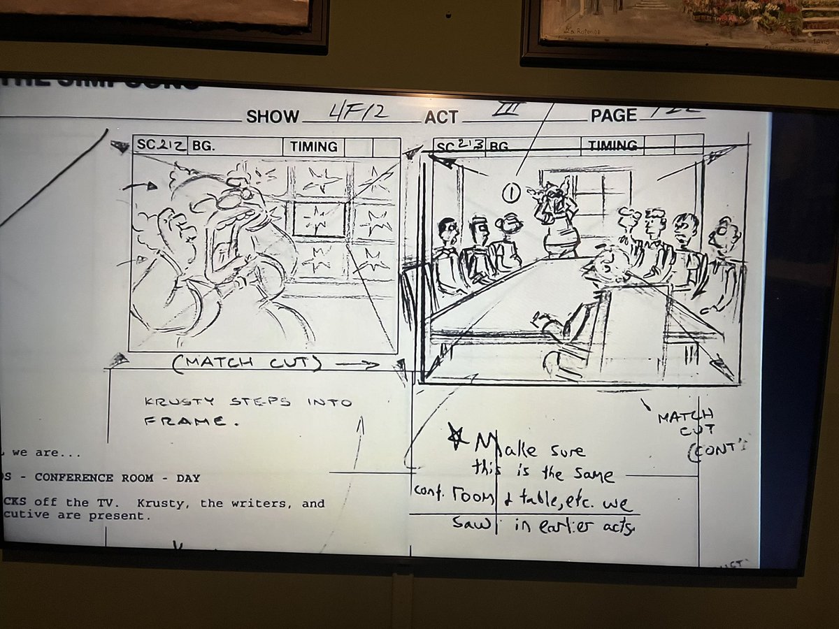 PrintsPhilip's tweet photo. @hEnereyG @TalkSimpsonsPod @thatbilloakley I’m watching the show American Pickers and they are visiting ex Simpsons writer, Donick Cary, who has storyboards for the Poochy episode. Weird coincidence. https://t.co/65EHC77lgq