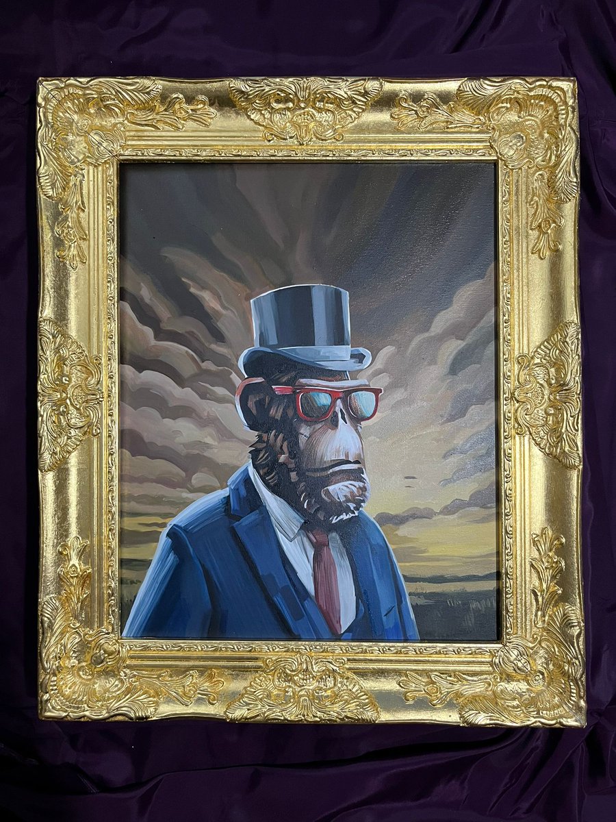 BondB_ADA's tweet photo. Jeez, this gorgeous @ApesOnCanvas of my @the_ape_society ape just arrived and I LOVE IT!! 🔥🔥🔥 ngl I felt like a kid unboxing this 😂

Thank you so much @CarverdeMedici 😍🫡 https://t.co/XZ2MXkpNOp