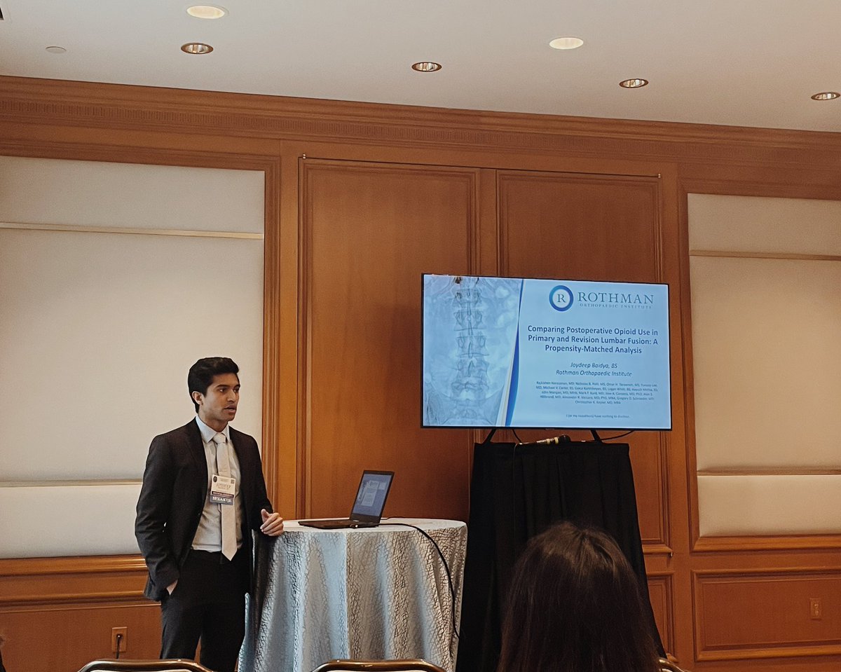 JoydeepBaidyaMD's tweet photo. It was an honor representing @DownstateOrtho and @RothmanOrtho at the incredible @EOAortho Annual Meeting! Tons of exciting research and educational programs by legends of the field #EOA2024 #orthoX #orthotwitter https://t.co/wBhbTLjpx6