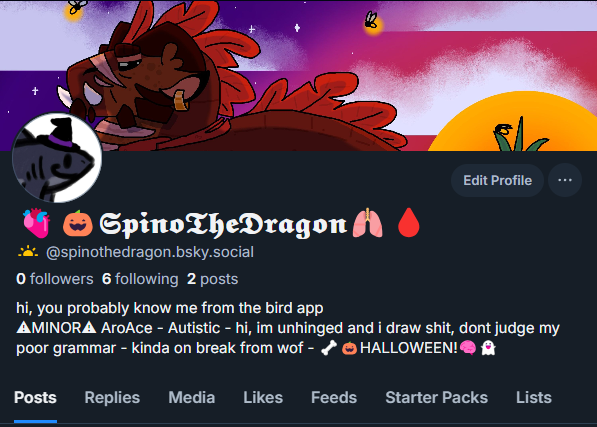 uhhhh go follow me here too, twitter will probably not be my main anymore idk