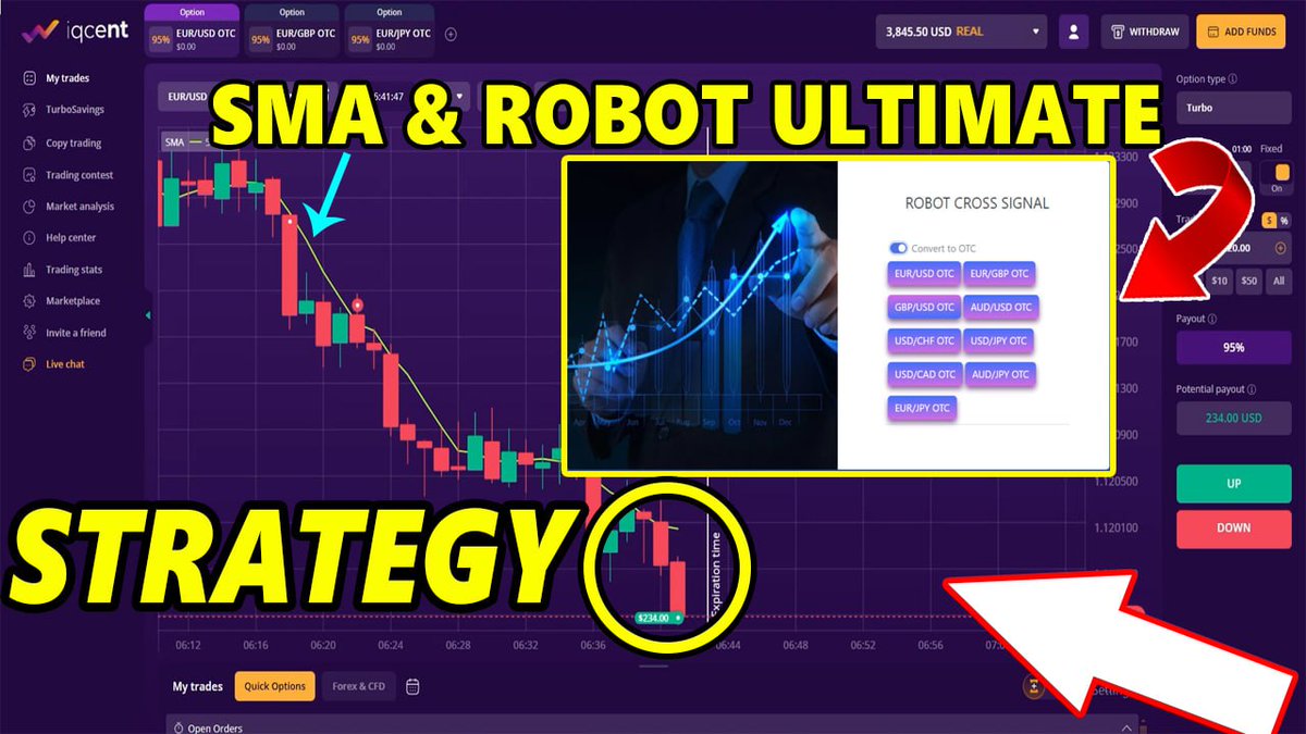 Trading_hwity's tweet photo. SMA &amp; Robot Cross Ultimate Combination Strategy on IQCent Broker

#iqcent #iqcentbroker #iqcenttrading #iqcentstrategy #robotcrosssignal #sma #smatradingstrategy #binaryoptions #binaryoptionsignals

IQcent Trading Strategy: https://t.co/7FIzvKUvMy https://t.co/uchB9oAC9Z