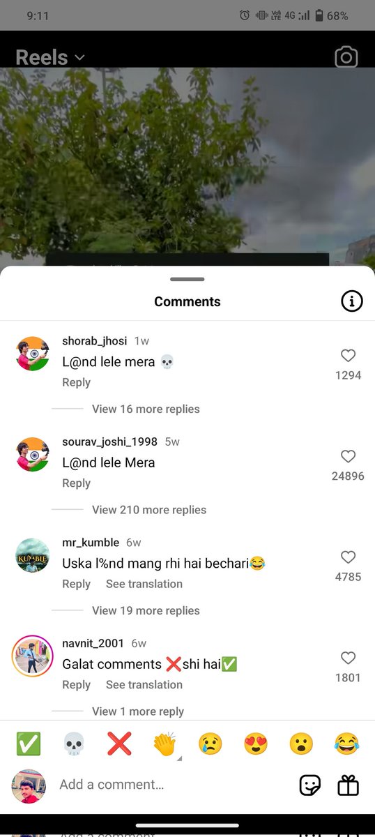 jaorkanhaiyayd's tweet photo. @Uppolice 
@UPPViralCheck 
@dgpup 
ये इंस्टाग्राम यूजर लगातार लड़कियों के वीडियो में गलत कमेंट कर रहा 
संज्ञान में ले ऐसे लोग आगे चल कर रेप जैसे जघन्य अपराध करते है।
#Savewoman in India https://t.co/uz3W2ZAWc8