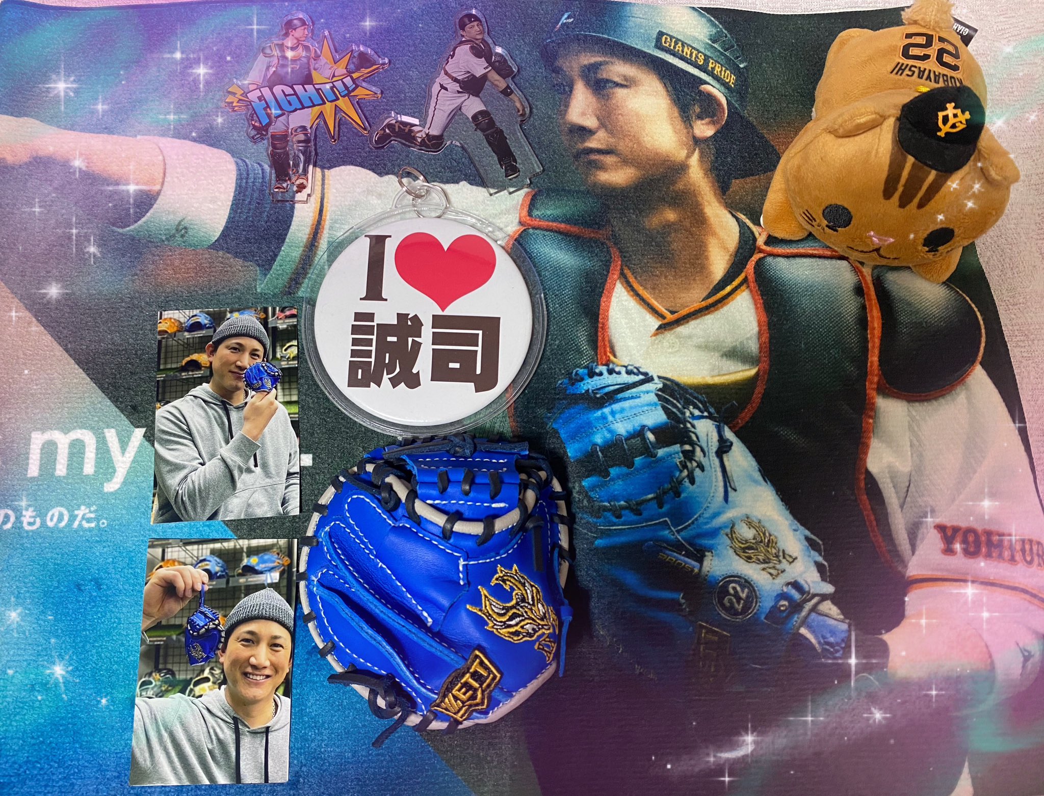 小林誠司 ZETT ミニチュアミット 青 GIANTS 2024(今月のゼット 小林誠司 ZETT ミニチュアミット 青 GIANTS 2024(今月のゼット