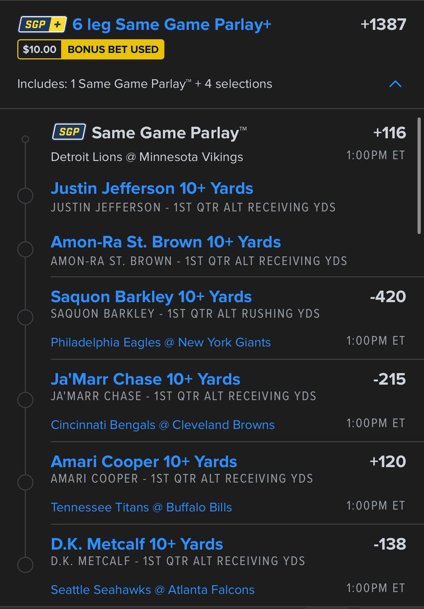 🚨 1:00PM Window Q1 Lotto (+1387) 🚨

I decided to mix things up a little bit this week and try a window, first quarter play. This is my first shot at this so go easy on me. But I think we can get it done! 🙏🏻

The only thing I dislike about these is the lack of boosts. So expect