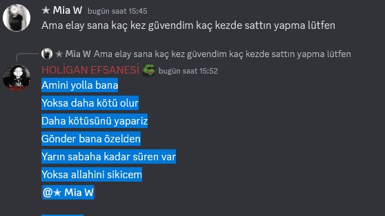 jeasce204's tweet photo. DİSCORD UYGULAMASI UZERİNDEN ADI holiganefsanesi BİR ŞAHIŞ KUCUK BİR KIZDAN +18 FOTOĞRAFLARINI İSTİYOR VE KIZ YAPMASSA ANNESİNE BABASINA ATICAĞINI SOYLUYOR ! #discordkapatılsın #semihçelik #panelciler #dehatuzcu #obezinc @EmniyetGM @asayisberkemal0 https://t.co/BNiRFBLAwF