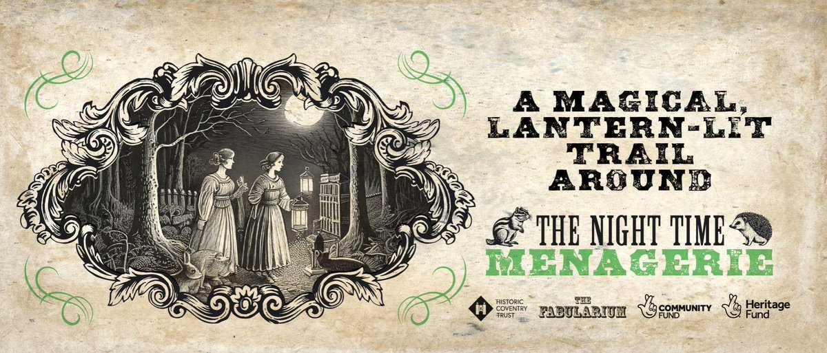 Details are on our website for the Night Time Menagerie at London Road Cemetery, 8 &amp; 9 November - book now for a magical, lantern-lit trail when you will hear the amazing, true stories of some of the Cemetery’s residents and their encounters with animals. historiccoventrytrust.org.uk/whats-on/the-n…