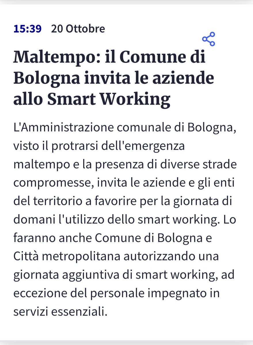 Quelli contrari allo smart working sono invece pregati di andare a fare gli splendidi in ufficio nuotando.
