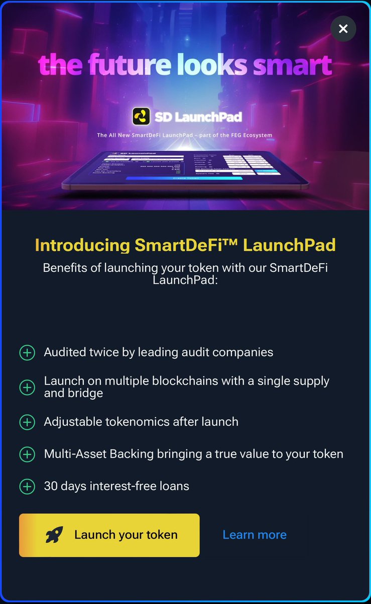 SmartDeFi™ LaunchPad tweet media