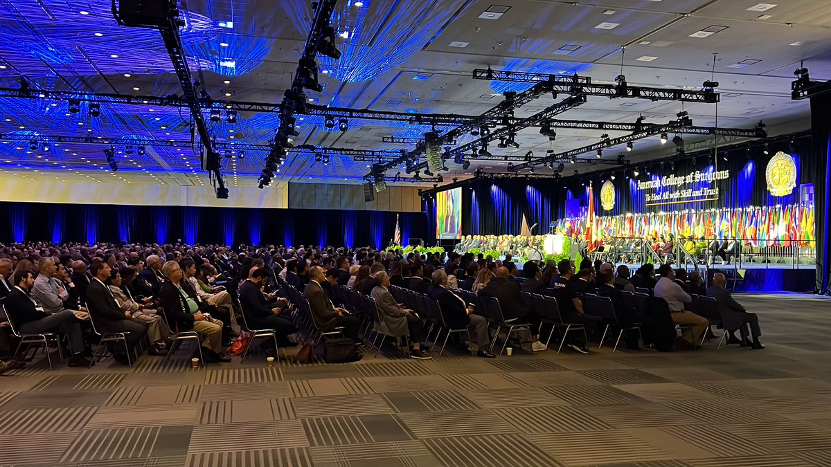 The Martin Memorial Lecture begins now. Dr. Lester Martinez-Lopez, introduced by Dr. Anthony Atala, will speak about Combat Trauma: Lessons Learned and Future Challenges for Surgery. #ACSCC24