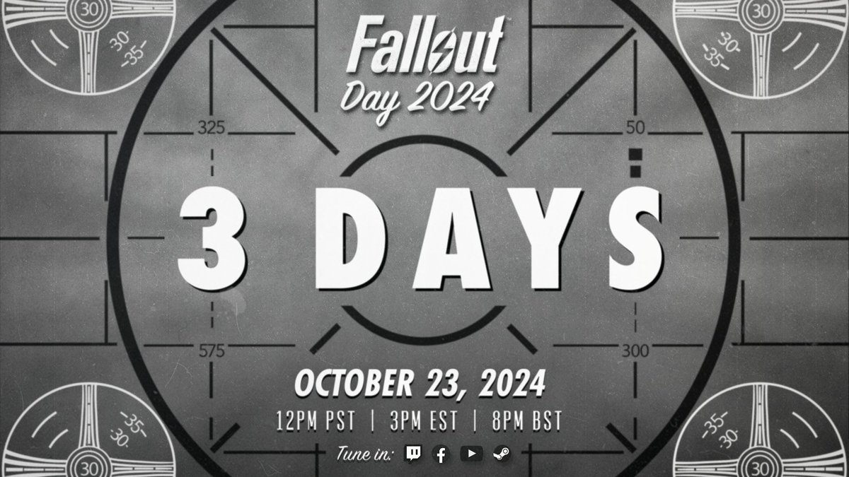 3️⃣ We're just 3 days away from the #FalloutDay Broadcast! 

What are you hoping to see during the stream?