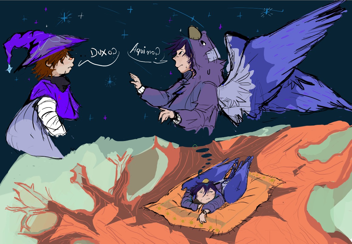 siixss_'s tweet photo. Feliz cum duxo💜💜
Una actualización nada que ver con el cumpleaños pero luego hare otro dibujo por el cum de mi abuelito duco
#duxofanart #duxo #aquinoart  #webadas https://t.co/c7STY9YBfj