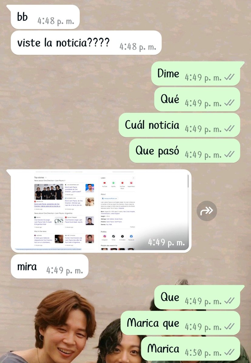 Y justo estaban en clase, ya no pude procesar nada