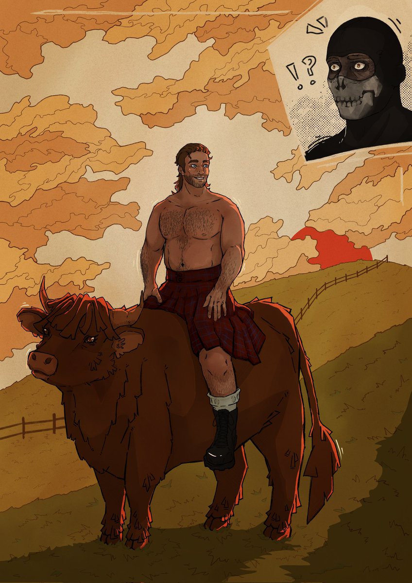 xSorgo's tweet image. Cheers to every sitting on a cow tiktok I saw 🐮 #GhostSoap