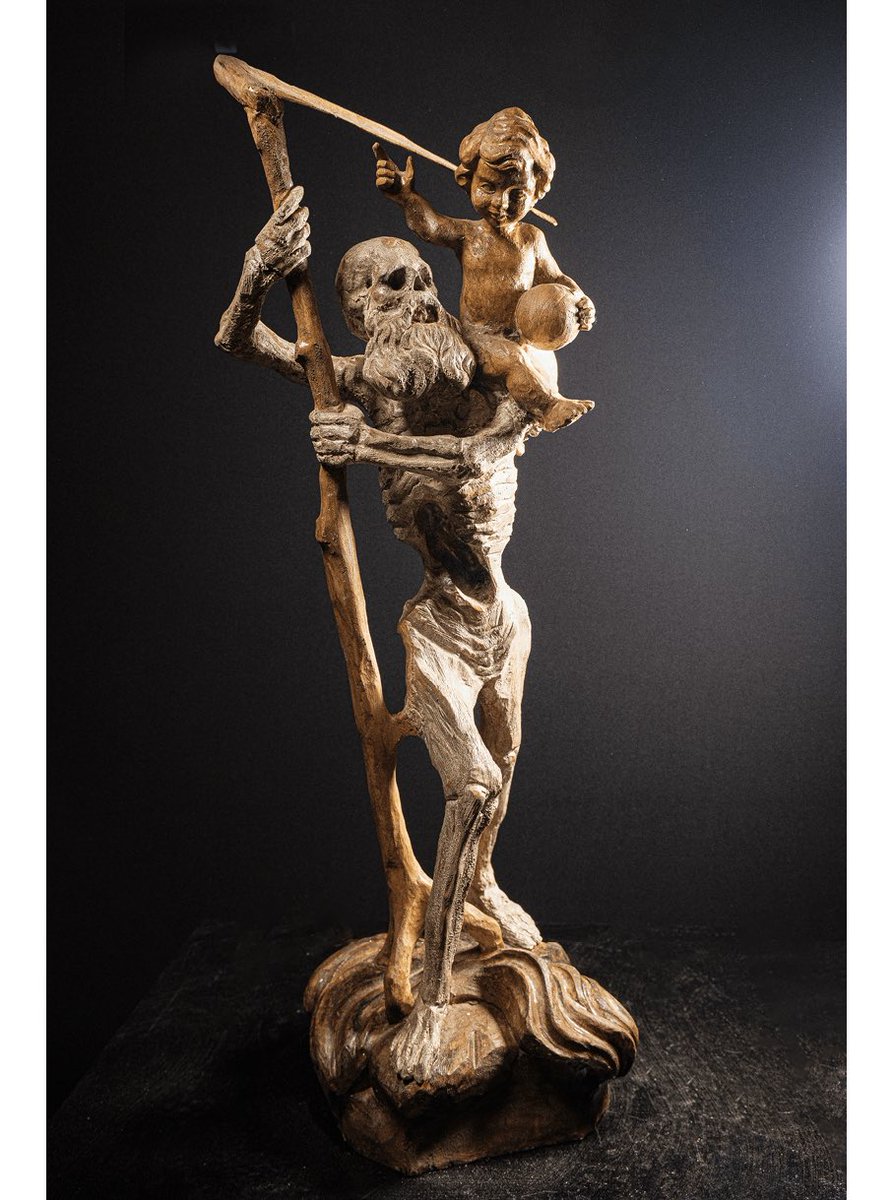 RenaudCzarnes's tweet photo. [WE Expo] Autodidacte, boulanger le jour et sculpteur la nuit, Hervé Bohnert (représenté par la galerie Ritsch-Fisch) revisite la tradition des memento mori, des vestiges d’un passé ancien qui hantent encore notre époque.
La Poudrière/Sélestat 20-26-27/10 &amp; 2/3 nov.
#artbrut https://t.co/d3kxAZRZUq